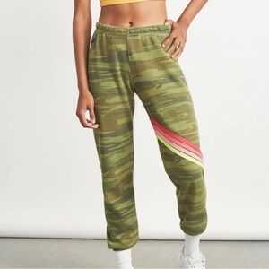Rare 4 stripe Aviator Nation Camo Joggers